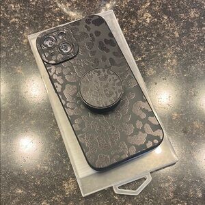 Stylish Black Phone Case with Grip